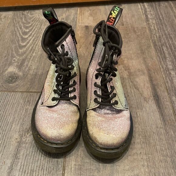 Dr. Martens rainbow colored boots - Picture 1 of 11